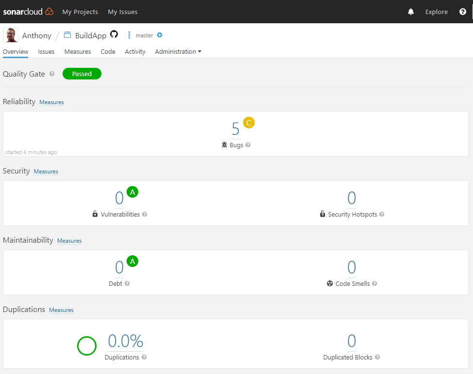 SonarQube Overview